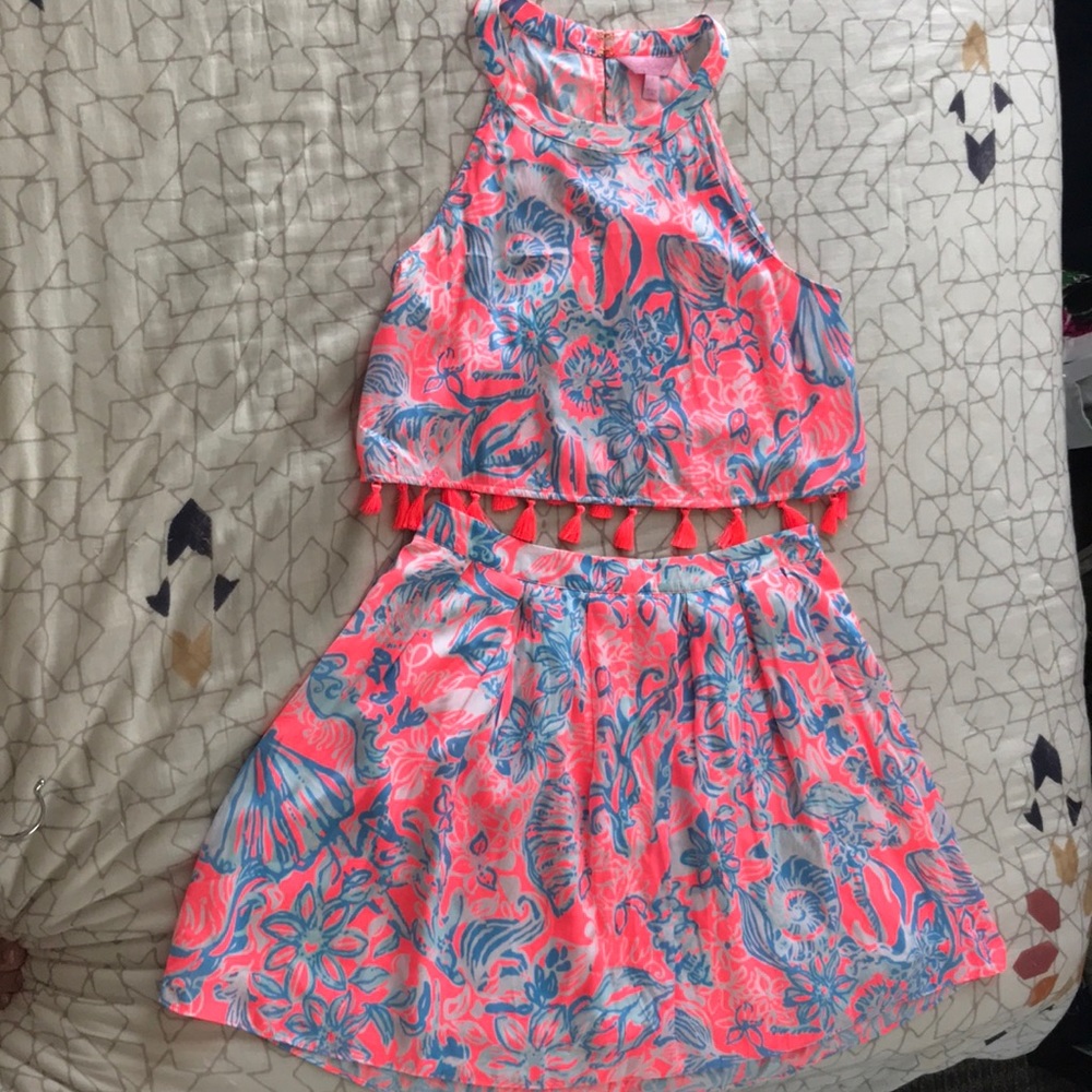 Lilly Pulitzer Pink Summer Sun Ray 2 Piece Set